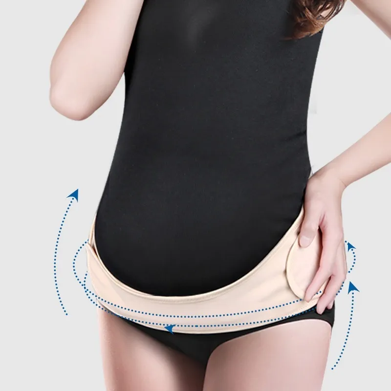 Pregnant Women Belly Belt Velcro Prenatal And Postpartum Dual-Purpose Cotton Sweat Absorbent Breathable Maternity Belt