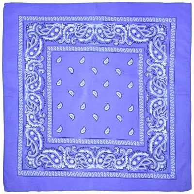 Women's Fashion Polyester Cashew Flower Printed Square Silk Scarf