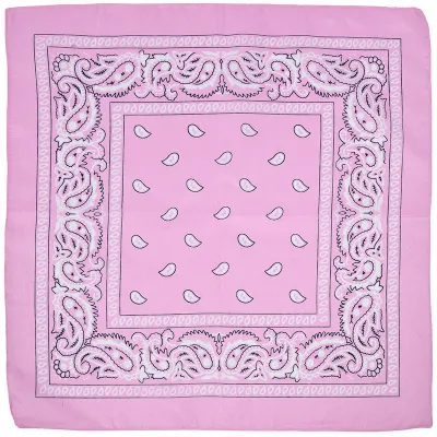 Women's Fashion Polyester Cashew Flower Printed Square Silk Scarf