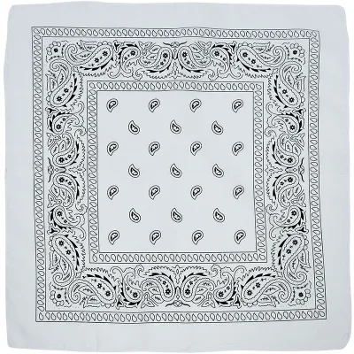 Women's Fashion Polyester Cashew Flower Printed Square Silk Scarf