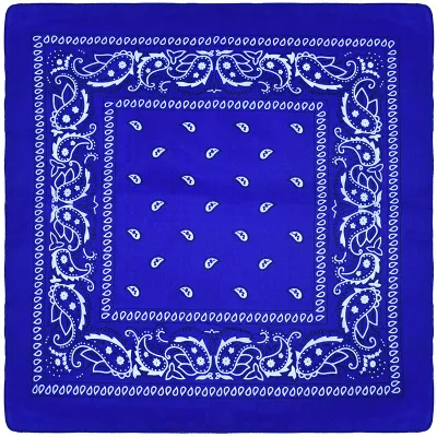 Women's Fashion Polyester Cashew Flower Printed Square Silk Scarf