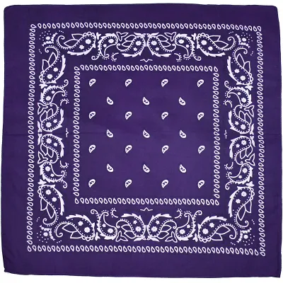 Women's Fashion Polyester Cashew Flower Printed Square Silk Scarf