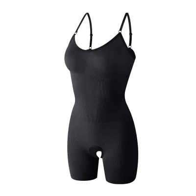 Women Fashionable Sling Solid Color Tight Belly Body Shaping Clothes