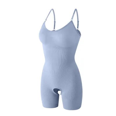 Women Fashionable Sling Solid Color Tight Belly Body Shaping Clothes