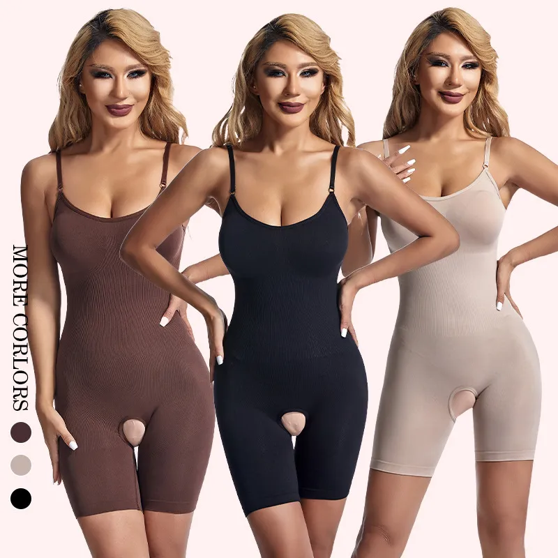 Women Fashionable Sling Solid Color Tight Belly Body Shaping Clothes