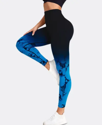 Women's Tie-Dye Printed High Waist Yoga Leggings