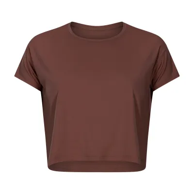 Women's Cotton Blend Sleeveless Yoga T-Shirt Solid Color