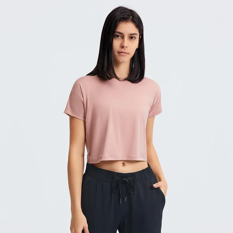 Women's Cotton Blend Sleeveless Yoga T-Shirt Solid Color