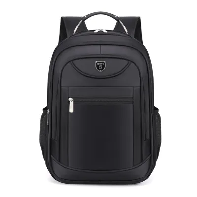 Men Leisure Business Commute Solid Color Oxford Backpack for 16 Inch Laptop