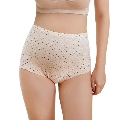 Pure Cotton High Waist Polka Dot Maternity Underwear Panties for Pregnant Women