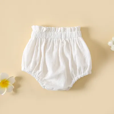 Kids Baby Boys Girls Casual Cute Cartoon Bear Tiny Flower Print Shorts Cotton 100%