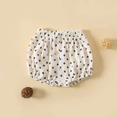 Kids Baby Boys Girls Casual Cute Cartoon Bear Tiny Flower Print Shorts Cotton 100%