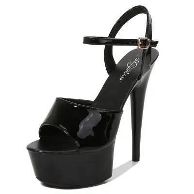Women Fashion Exaggerated Sexy Plus Size Platform Stiletto Heel Sandals