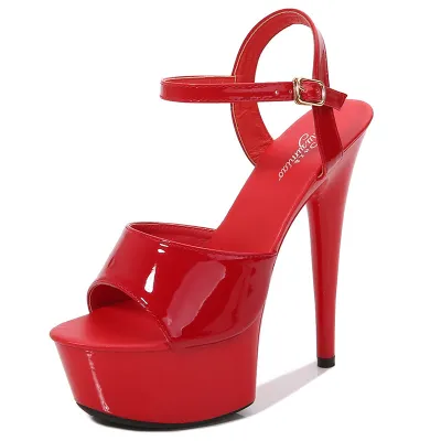 Women Fashion Exaggerated Sexy Plus Size Platform Stiletto Heel Sandals