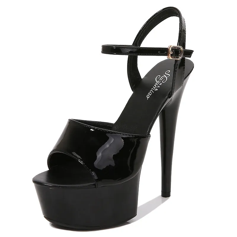 Women Fashion Exaggerated Sexy Plus Size Platform Stiletto Heel Sandals