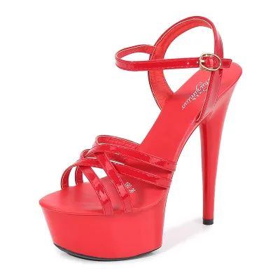 Women Fashion Sexy Plus Size Platform Stiletto Heel Sandals