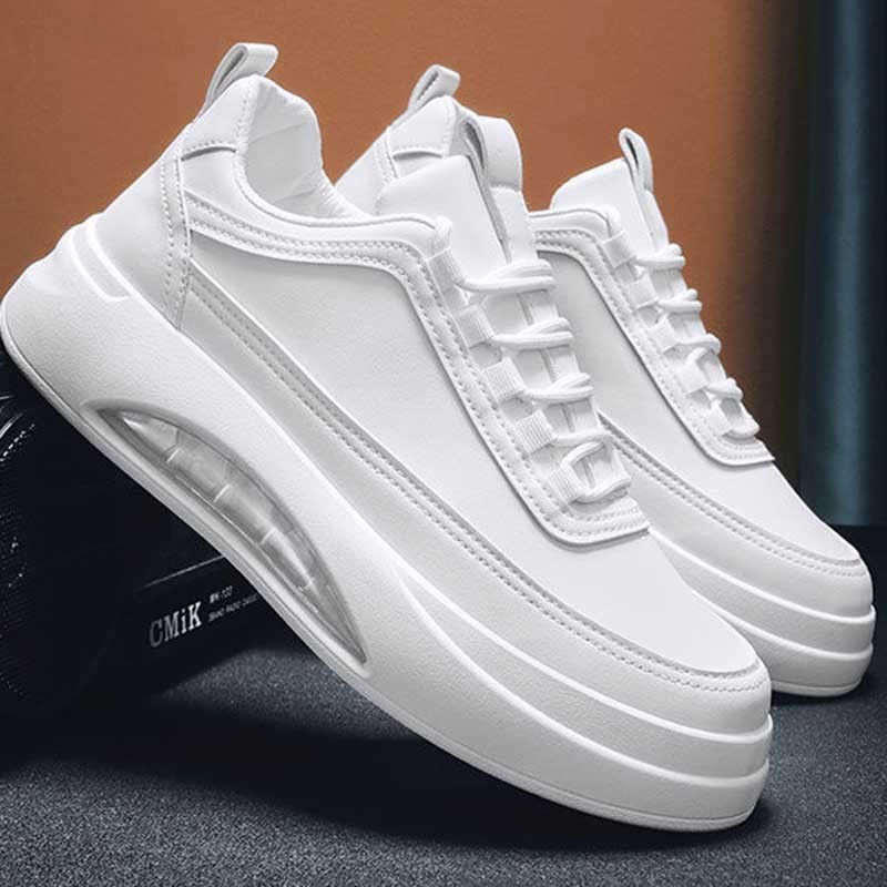Wholesale Men Casual Sports Basic Solid Color Flat Lace-Up