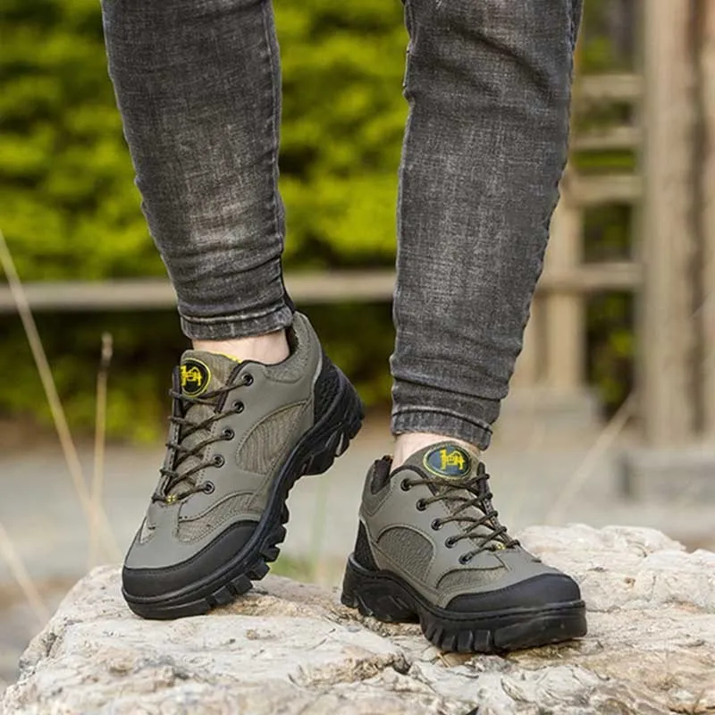 Men Casual Sports Mesh Lace-Up Thick-Soled Sneakers
