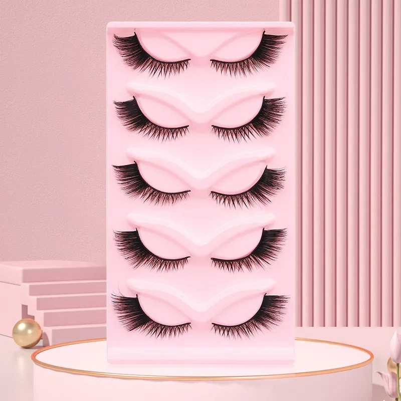 Women's Thick Curly 5 Pairs Cat Eye False Eyelashes