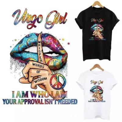 Women's Casual Red Lip Print Short-Sleeved Round Neck T-Shirt