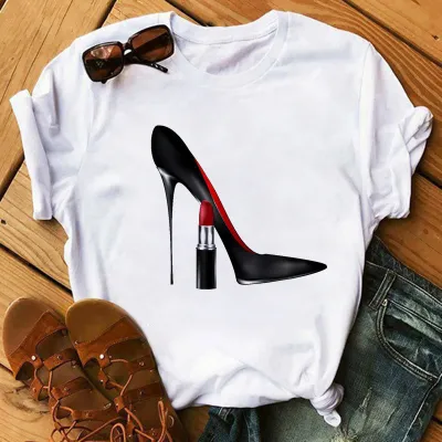 Women Fashion Personalized Printed Short-Sleeved T-Shirt