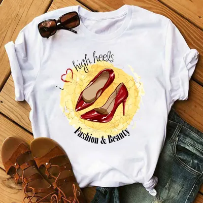 Women Fashion Personalized Printed Short-Sleeved T-Shirt