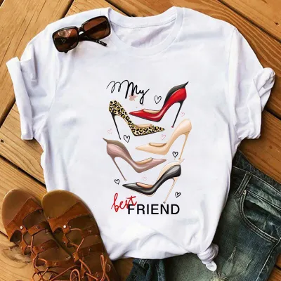 Women Fashion Personalized Printed Short-Sleeved T-Shirt
