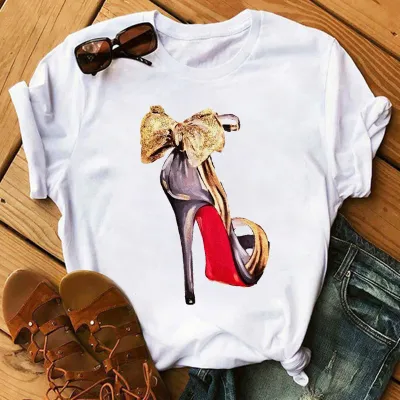 Women Fashion Personalized Printed Short-Sleeved T-Shirt