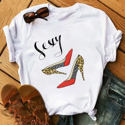 Women Fashion Personalized Printed Short-Sleeved T-Shirt