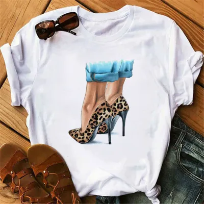 Women Fashion Personalized Printed Short-Sleeved T-Shirt