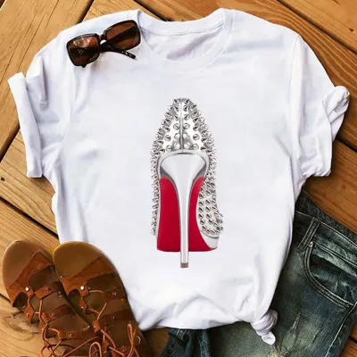 Women Fashion Personalized Printed Short-Sleeved T-Shirt