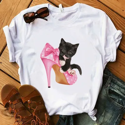 Women Fashion Personalized Printed Short-Sleeved T-Shirt