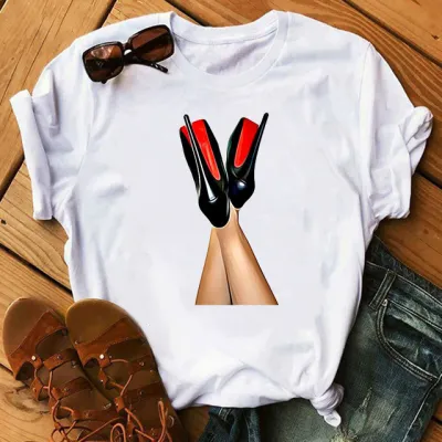 Women Fashion Personalized Printed Short-Sleeved T-Shirt
