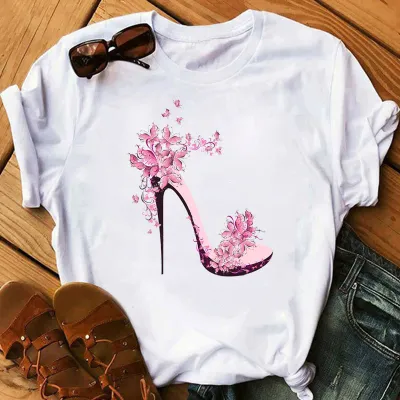 Women Fashion Personalized Printed Short-Sleeved T-Shirt