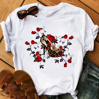 Women Fashion Personalized Printed Short-Sleeved T-Shirt