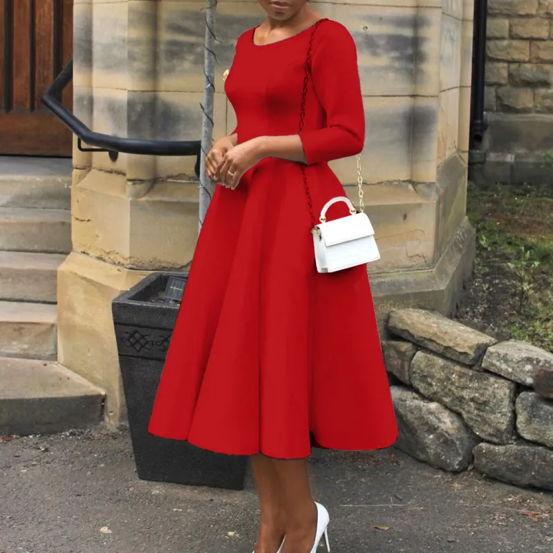 Women Summer Large Swing Elegant Evening Dress