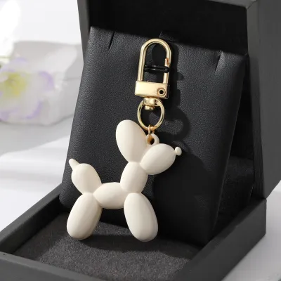 Women Cartoon Cute Multicolor Puppy Keychain Pendant