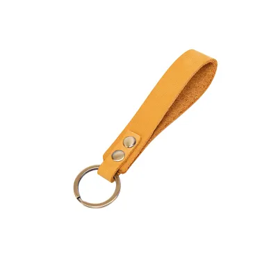 Women's Fashion Retro Cow Leather Keychain Pendant