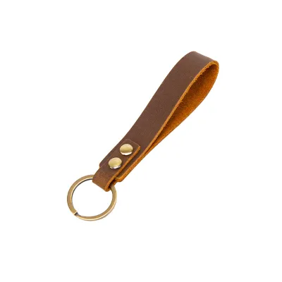 Women's Fashion Retro Cow Leather Keychain Pendant