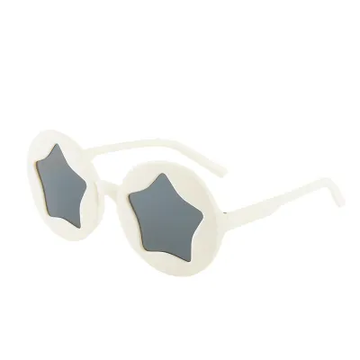 Kids Unisex Fashion Casual Cute Star Frame Sunglasses PC Material Strong