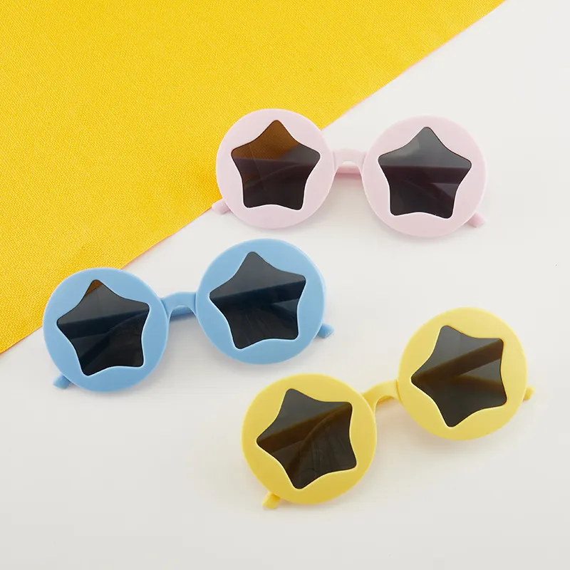 Kids Unisex Fashion Casual Cute Star Frame Sunglasses PC Material Strong