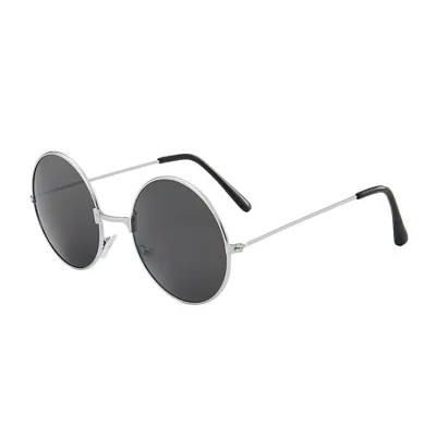 Kids Unisex Vintage Gradient Round Frame Sunglasses with Metal Frame Resin Lens