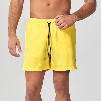 Men Casual Sports Basic Nylon Four-Way Stretch Shorts