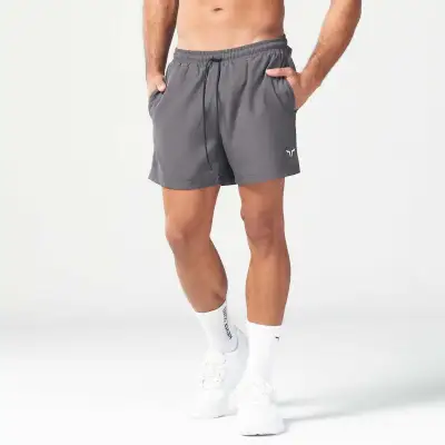 Men Casual Sports Basic Nylon Four-Way Stretch Shorts