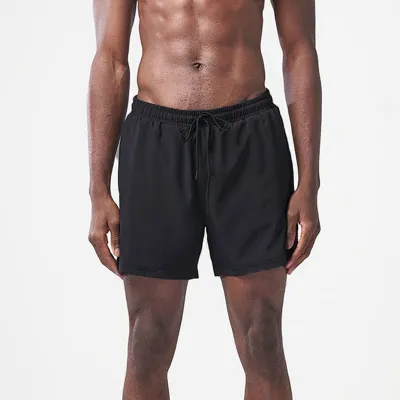 Men Casual Sports Basic Nylon Four-Way Stretch Shorts