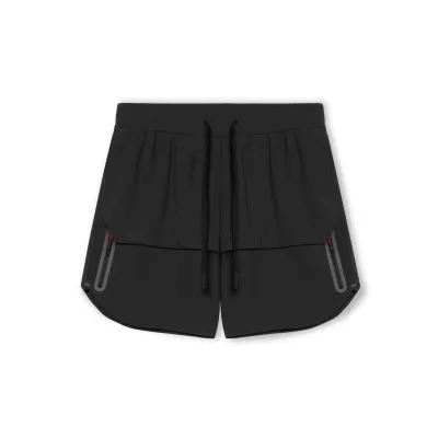 Men Casual Sports Plus Size Shorts Loose Mid-Waist