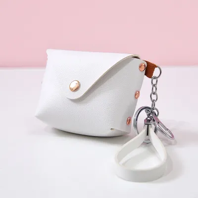 Creative PU Mini Wallet Keychain for Women