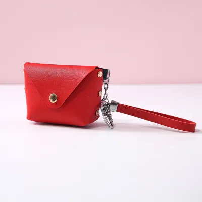 Creative PU Mini Wallet Keychain for Women