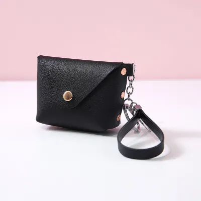 Creative PU Mini Wallet Keychain for Women