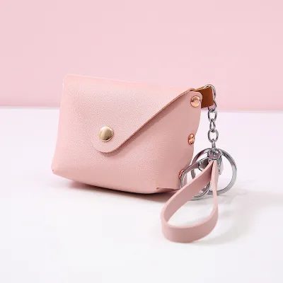 Creative PU Mini Wallet Keychain for Women